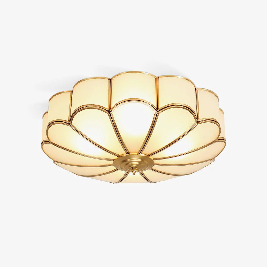 Versatile Flower Shape Glass Recessed Ceiling Light Effective