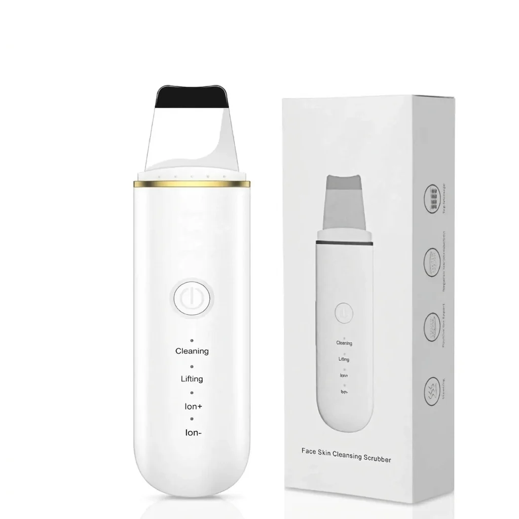 Relaxed Facial Skin Scrubber Rechargeable with 4 Cleansing Modes Long-Lasting