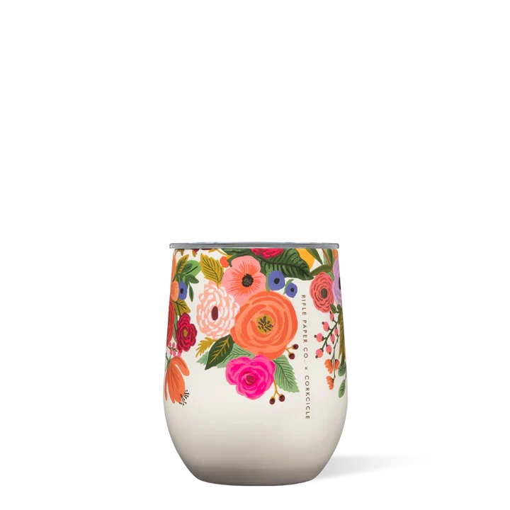 Superior Rifle Paper Co Stemless 12oz -Garden Party Cream High-Performance