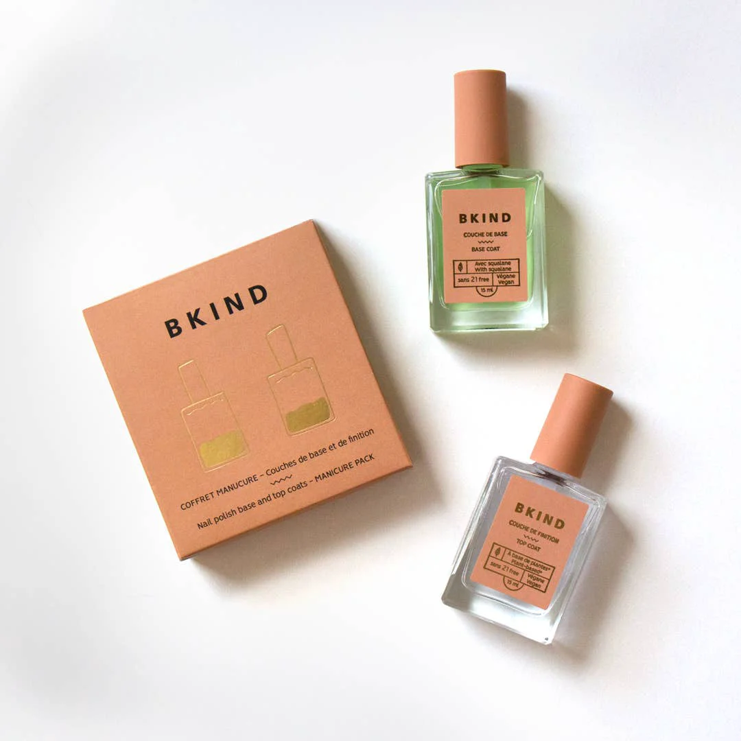 Minimalist Manicure Pack - Nail Polish Duo - Base and top coats Advanced