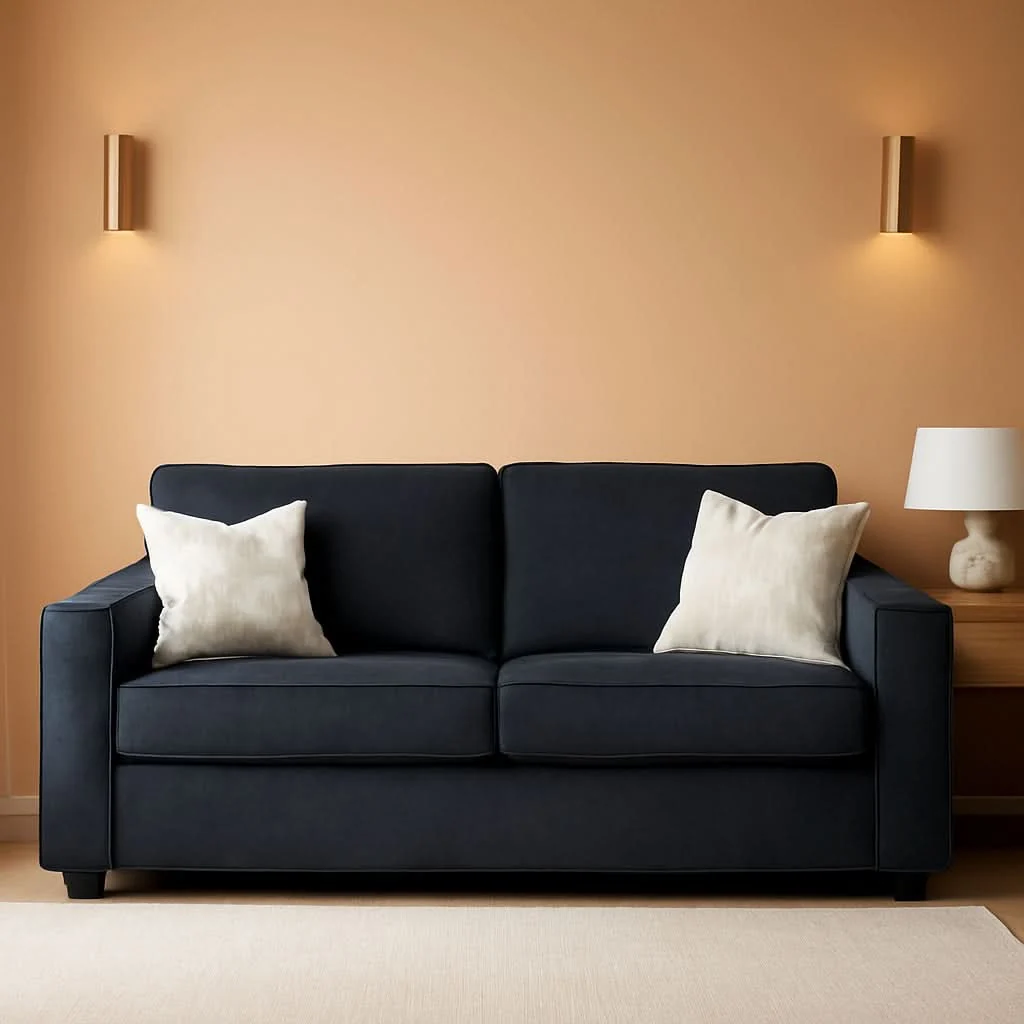 Exceptional Queen Sleeper Sofa Dark Gray Upholstered ChenilleWeave Sustainable