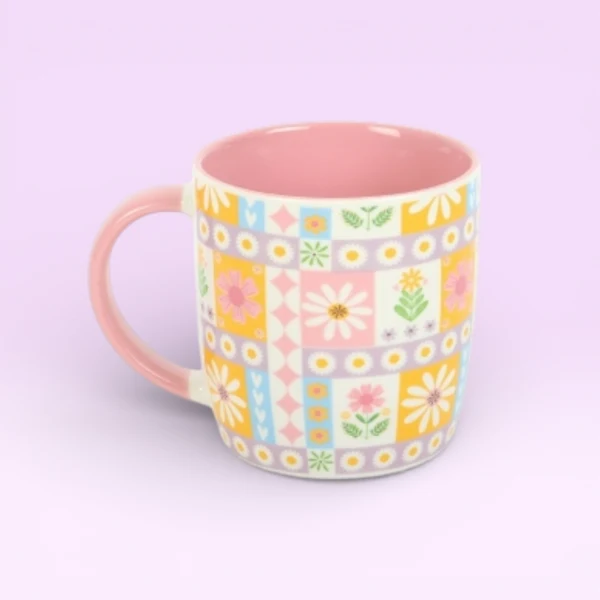 Smart Floral Patch Mug Effective