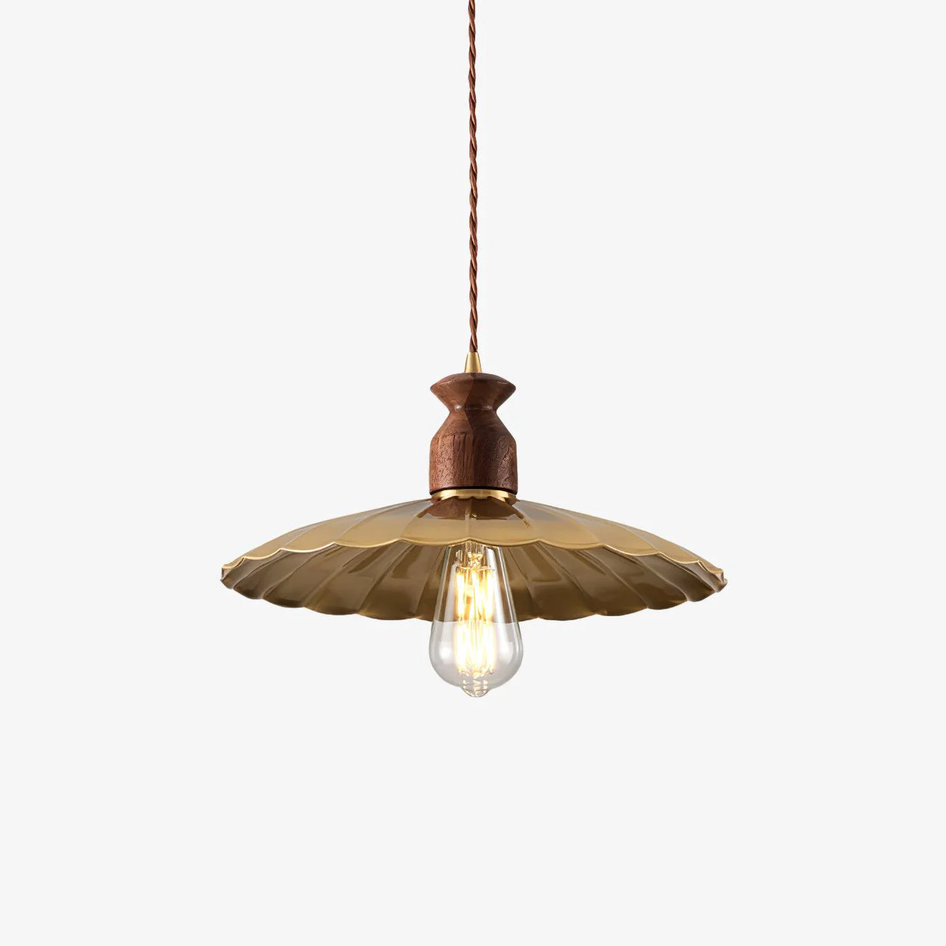 World-Class Brass Crest Pendant Light Premium Material