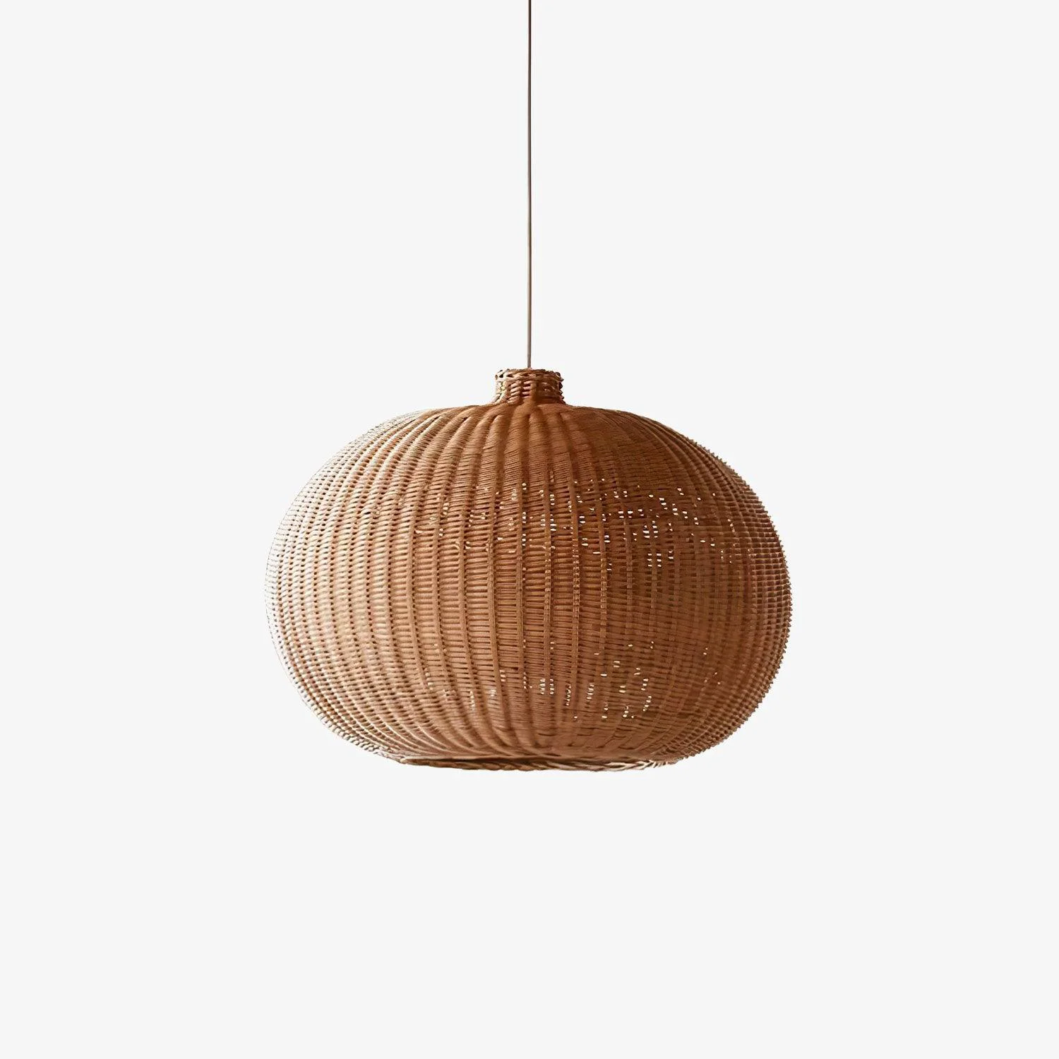 Responsible Vintage Rattan Pendant Lamp Environmentally Friendly