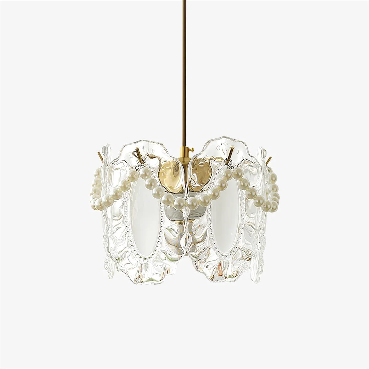 Secure Floral Glass Pendant Lamp Stylish