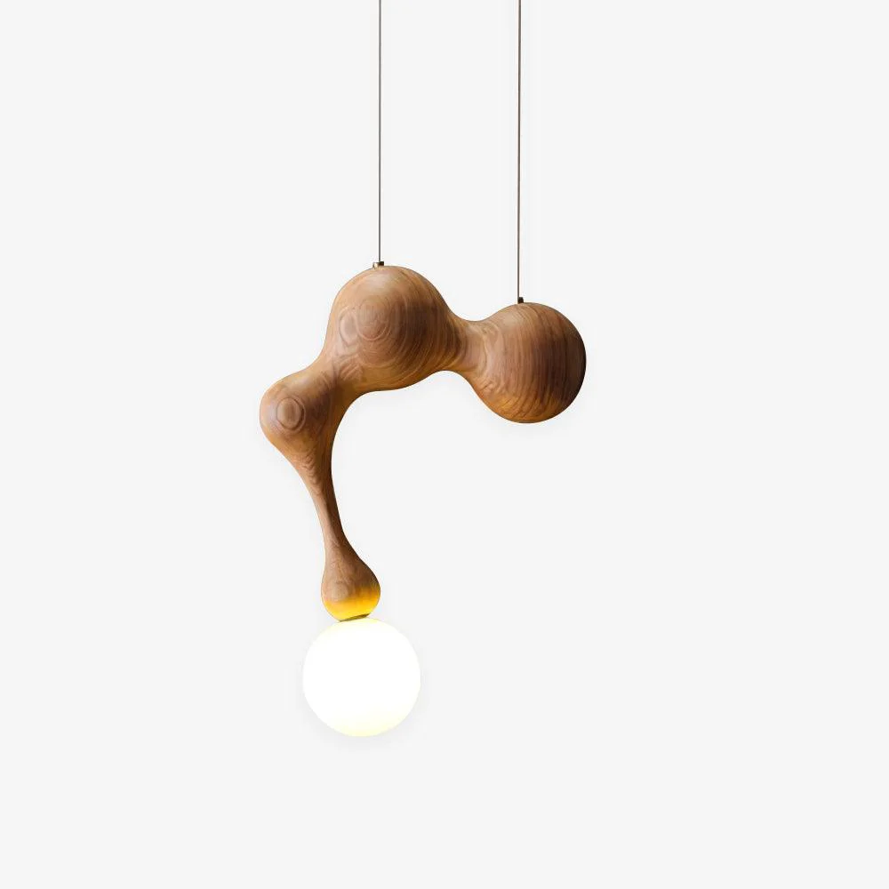 World-Class Jenna Wooden Pendant Lamp Flexible