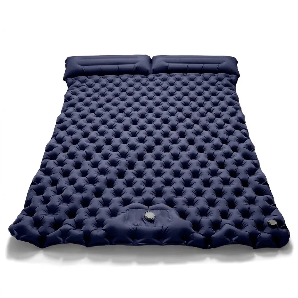 World-Class Self-Inflating Double Camping Mattress Built-In Pump Practical