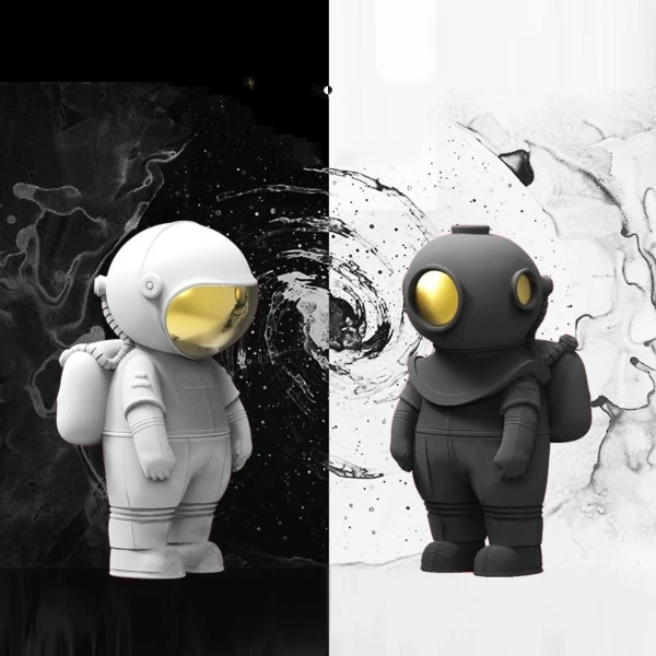 Trendy Diver Astronaut Decorative Figurines Safe