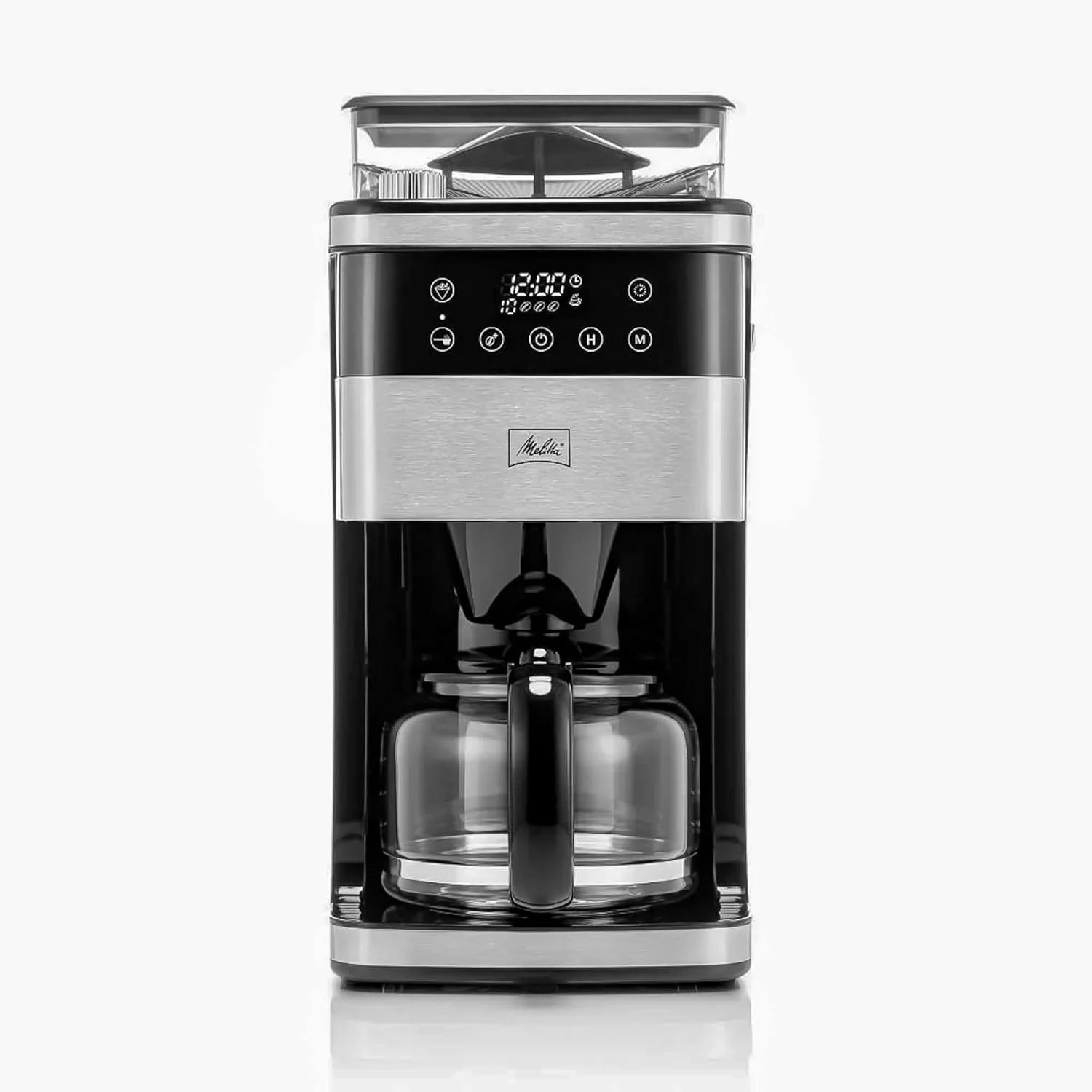 Optimized Melitta® Aroma Fresh™ Plus 10-Cup Automatic Drip Programmable Coffee Maker with built in Burr Coffee Grinder 5-Pack Coffee Filters included Excellent