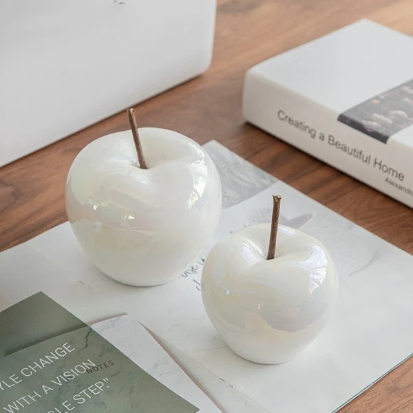 Artisan LED Translucent Apple Decoration Ornament Luxury