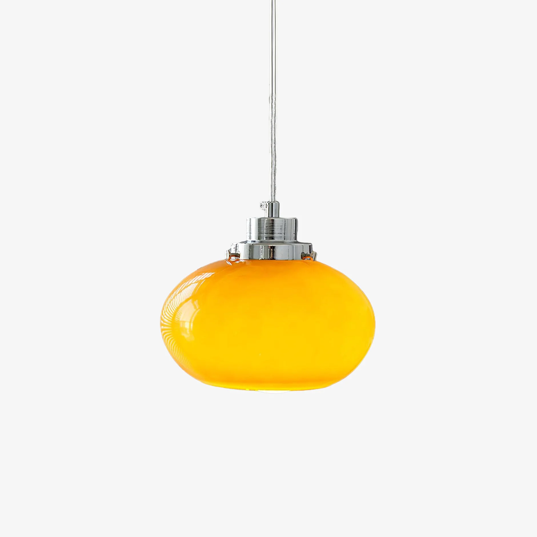 Fine Oval Persimmon Pendant Light Consistent