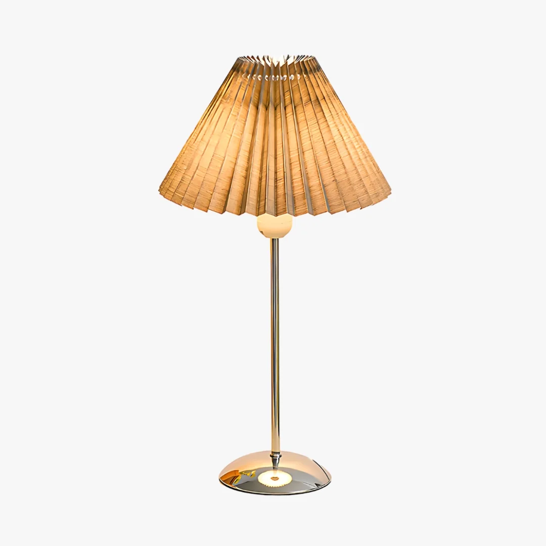 Consistent Pleated-Shade Table Lamp Optimized