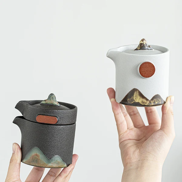 Comfortable Mountain Design Kung Fu Tea Set User-Friendly