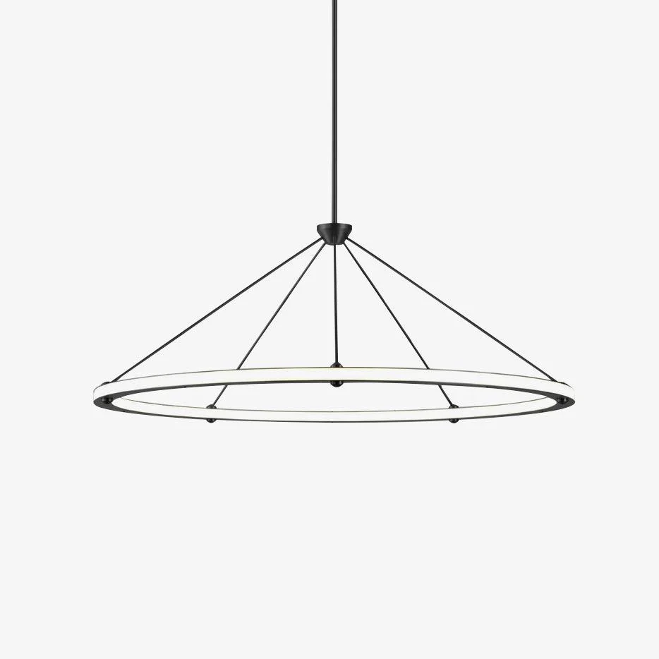 Consistent Cascading Ring Circle Pendant Lamp Sophisticated