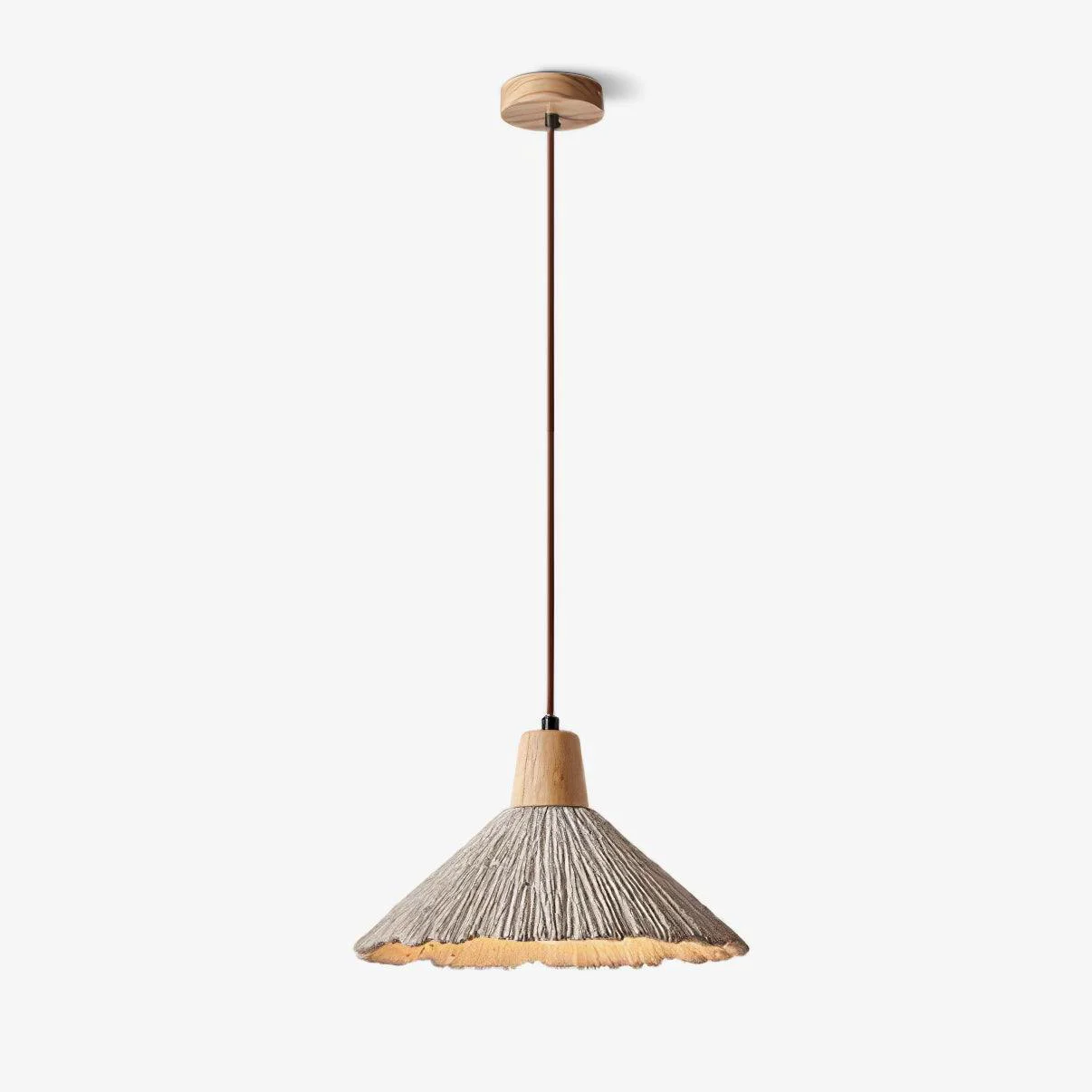Fashionable Concrete Pleated Pendant Lamp Effective