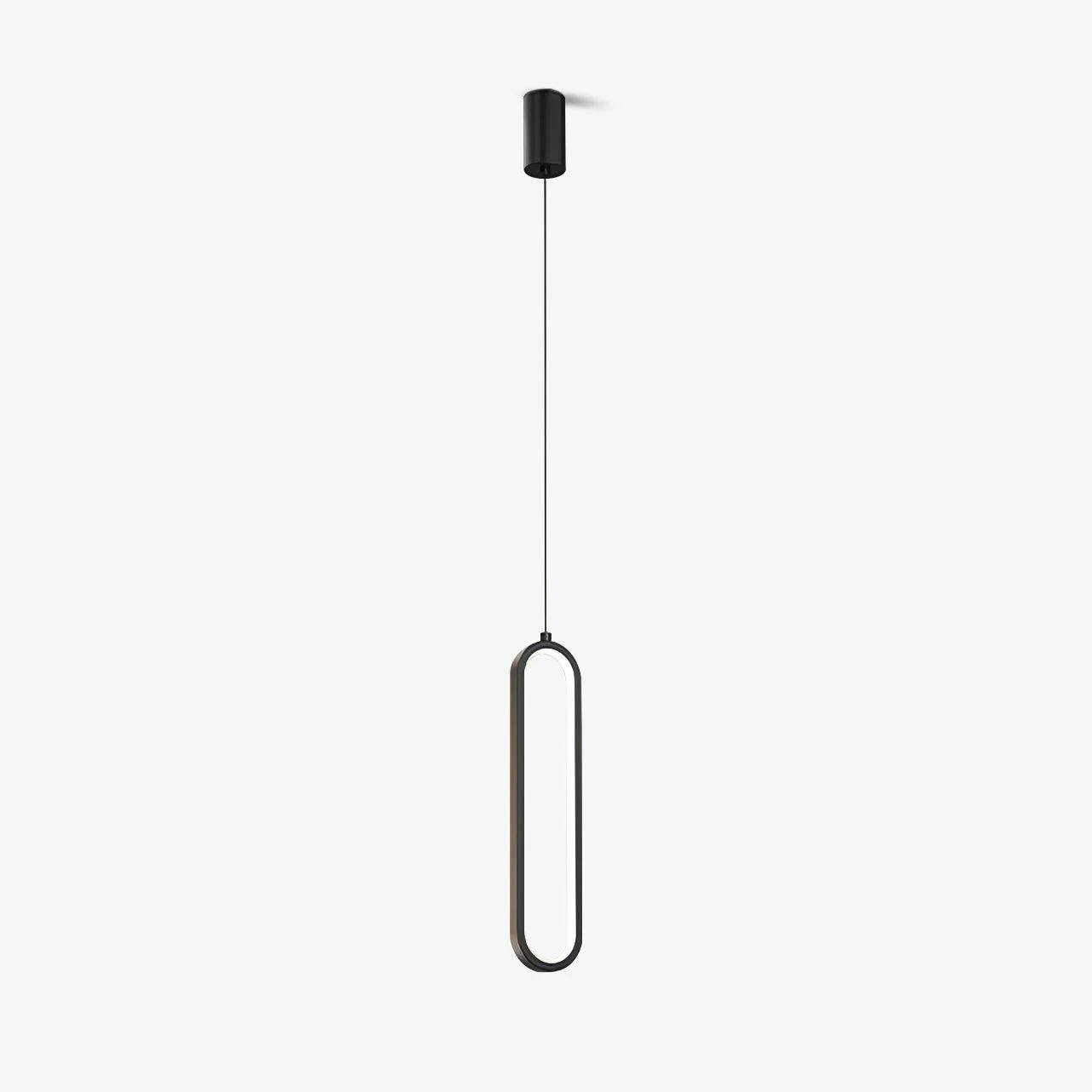 Eco-Friendly Long Oval LED Pendant Lamp Traditional
