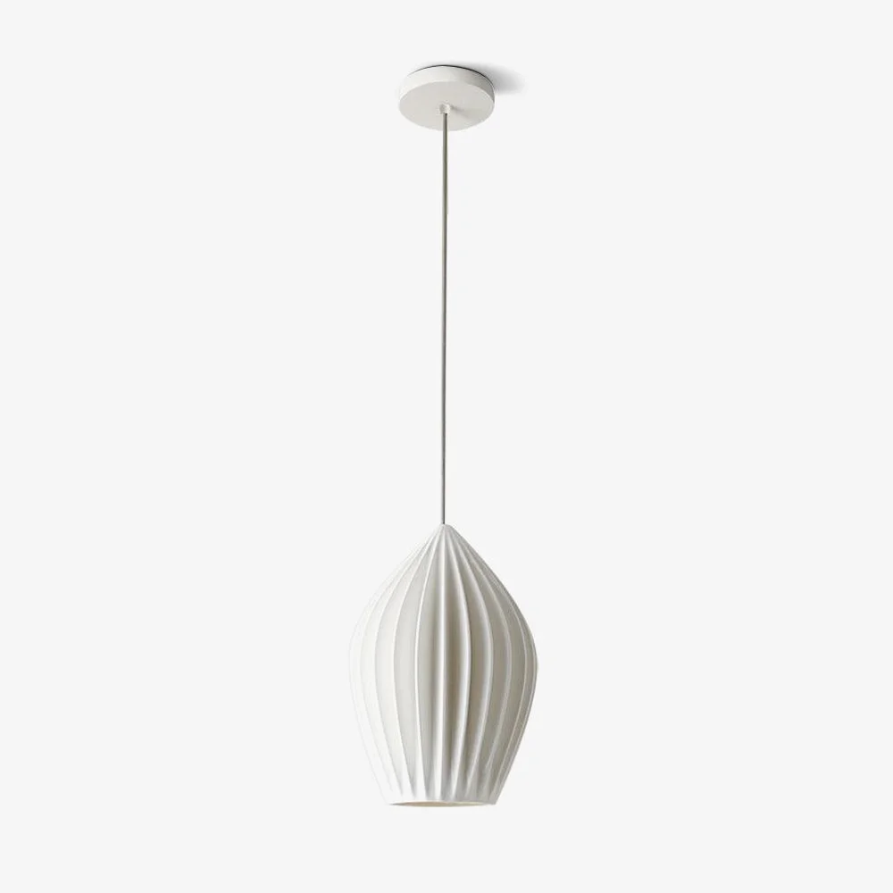 Secure Ceramic Ribbed Pendant light Fast