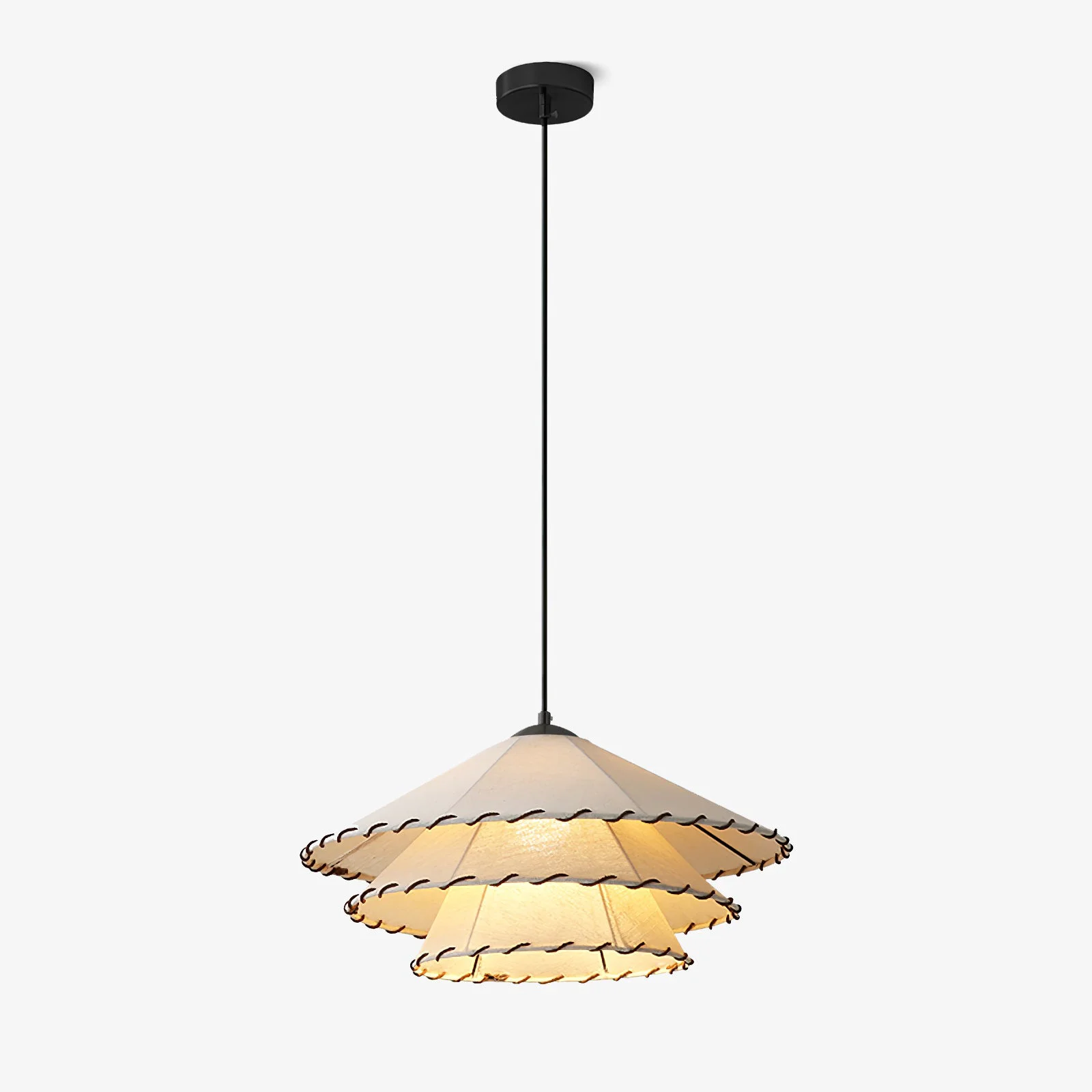Relaxed Lotus Leaf Fabric Pendant Light Certified