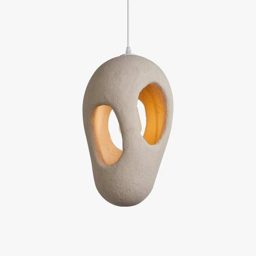 Powerful Hand-Built White Pendant Lamp Original