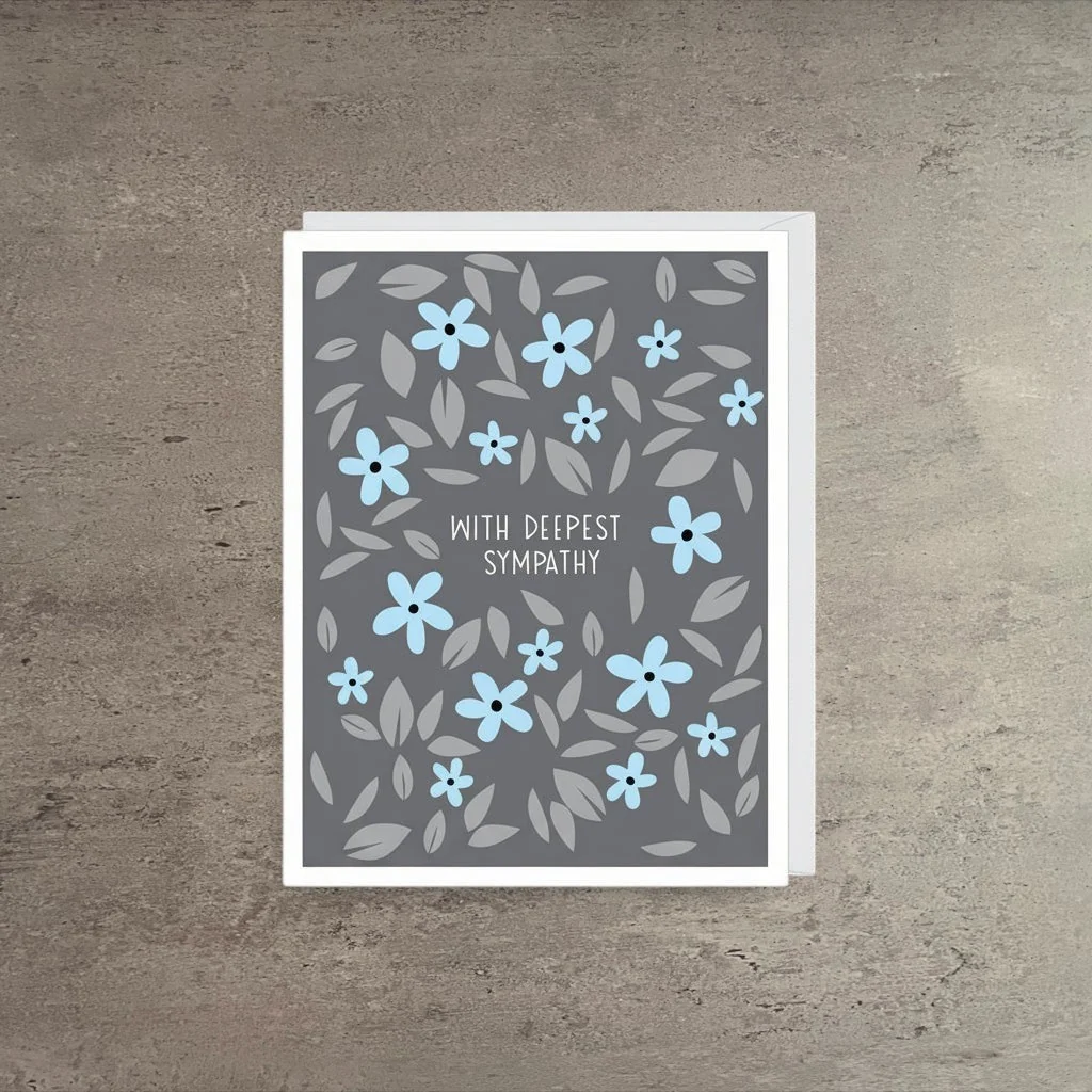 First-Class Periwinkle Sympathy Card Effective