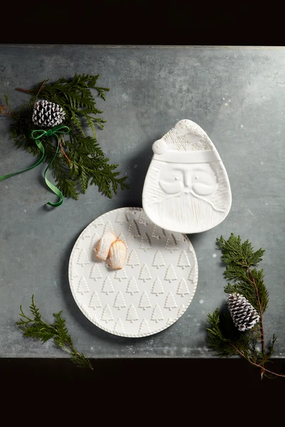Sustainable White Christmas Nested Platter Set Refined