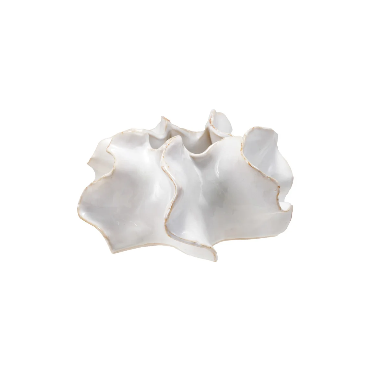 Premium Reactive Glaze Stoneware Planter White Casual