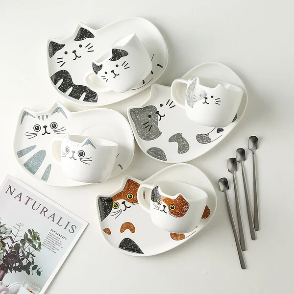 Excellent cat ceramic coffee cup Optimized