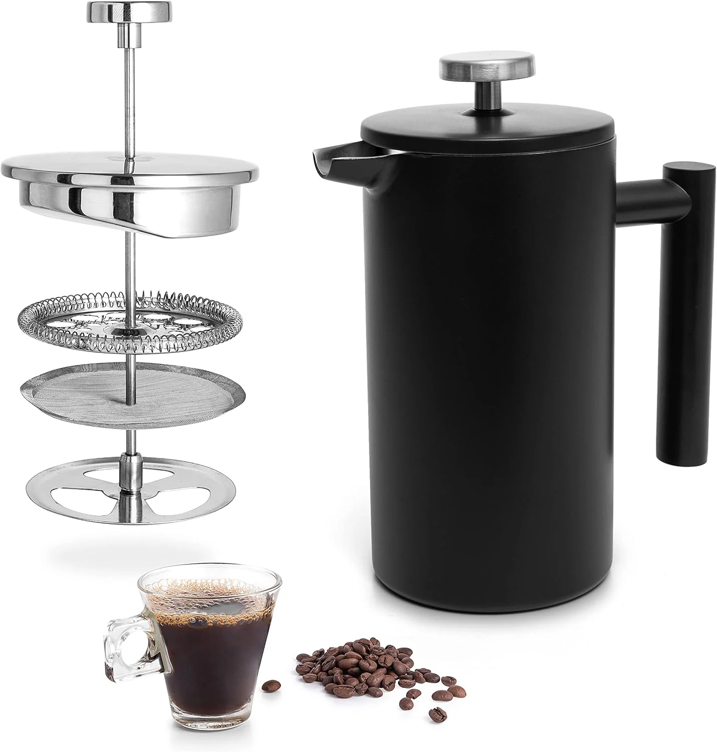 Premium Mixpresso French Press Coffee Maker 26 Oz Stainless Steel Coffee Press Responsible