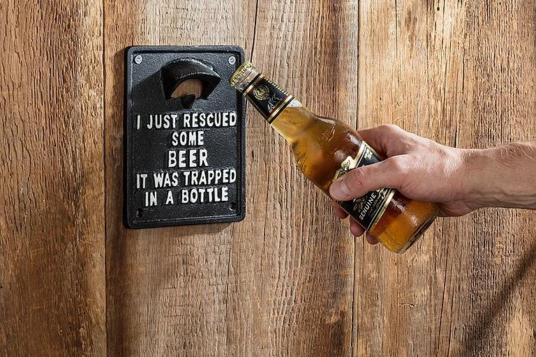 Reusable Rescued Beer Wall Bottle Opener Comfortable
