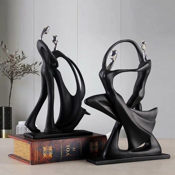Top-Quality Abstract Dancing Couple Sculpture Organic