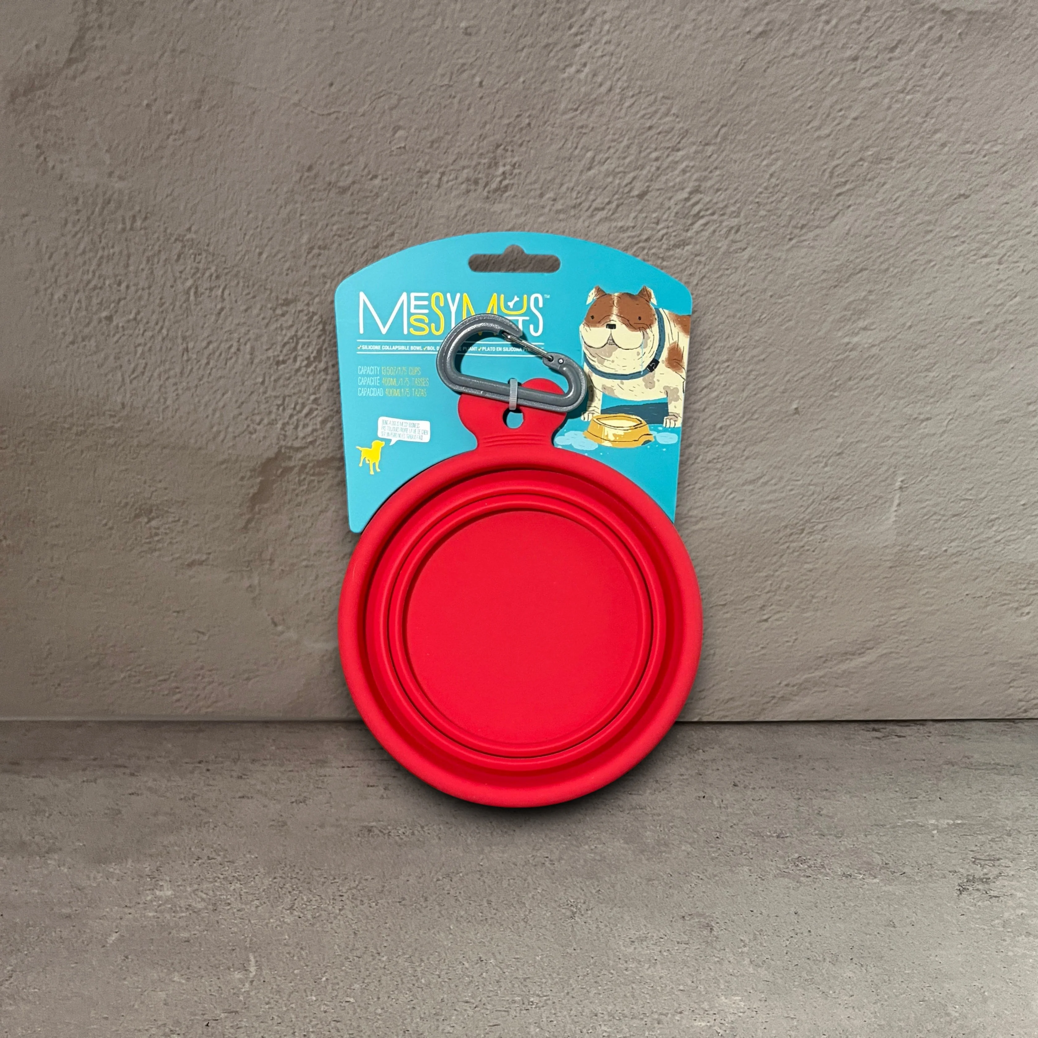 Authentic Messy Mutts Silicone Collapsible Bowl Watermelon Small Classic
