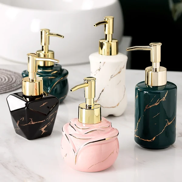 Unique Elegant Solid Marble Soap Dispenser Long-Lasting
