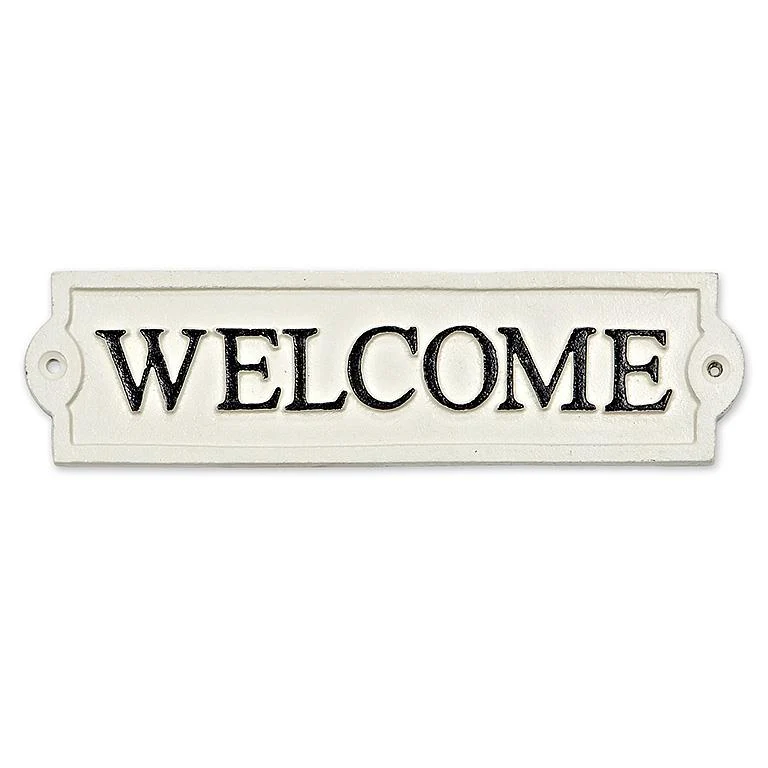 Original Design Cast Iron Welcome Sign 9 Reusable
