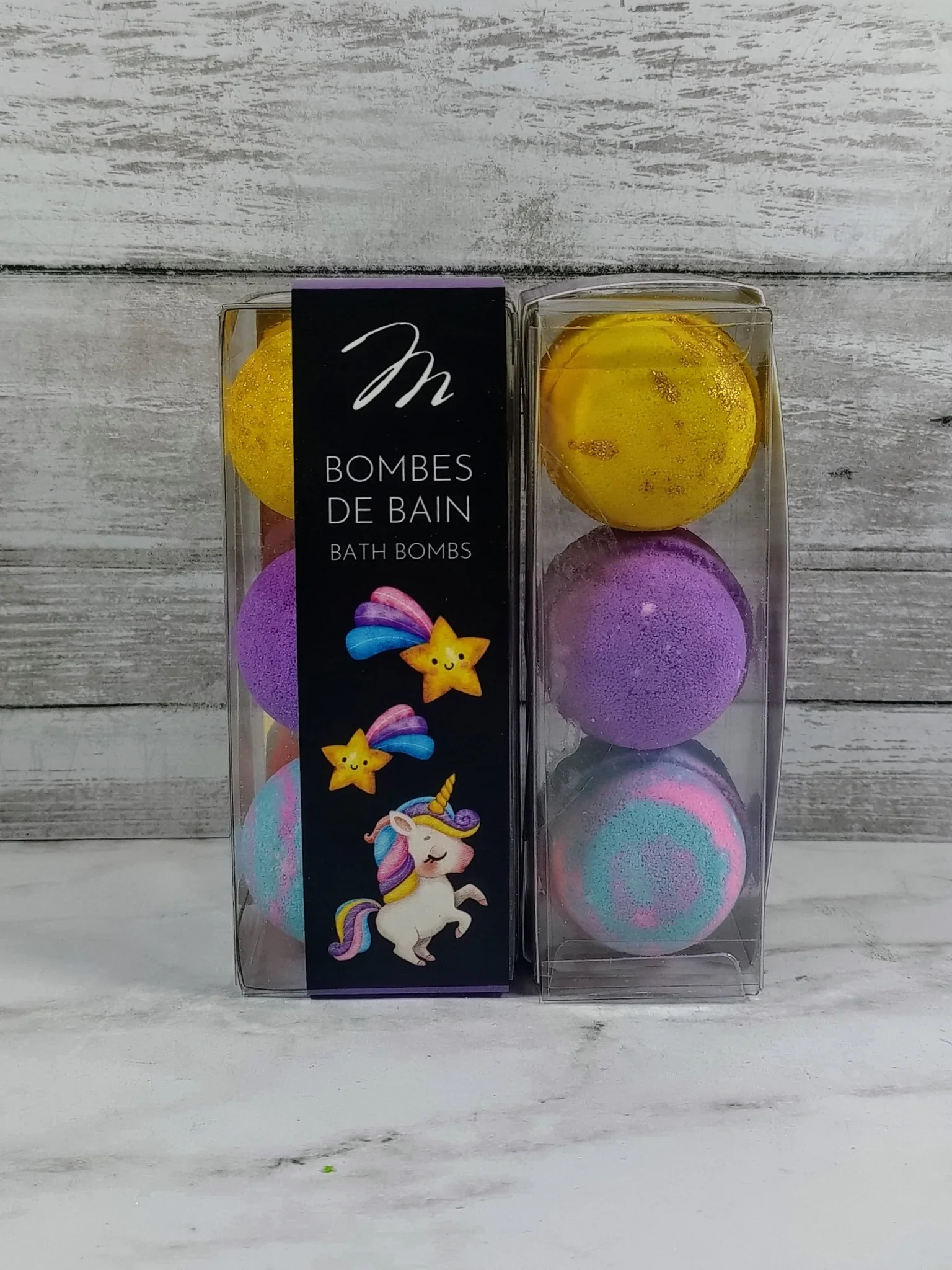 Versatile Unicorn Bath Bombs - Set of 3 Elegant