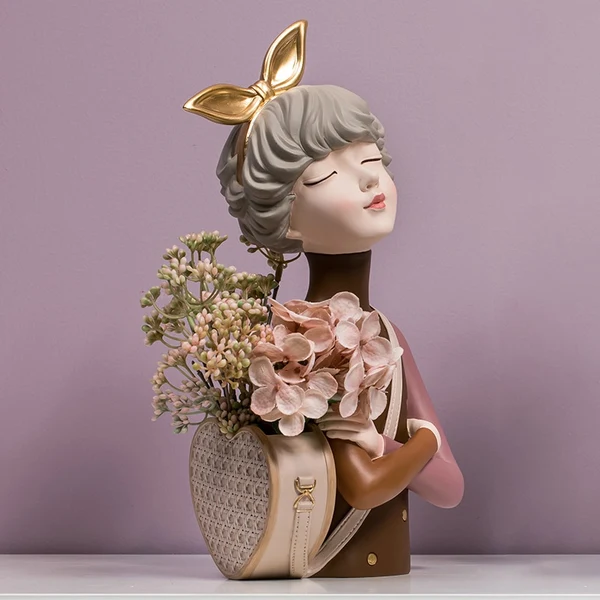 Excellent Feminine Flower Pot Decor Pure