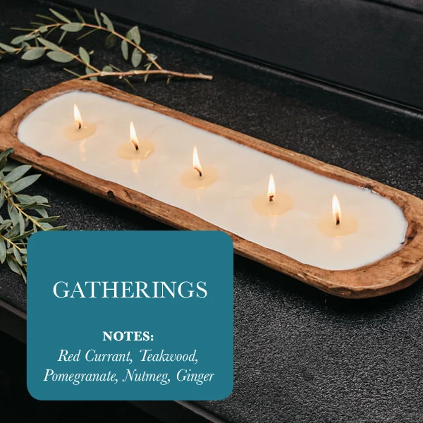 Natural 5-Wick Dough Bowl Soy Candle - Gatherings Quality