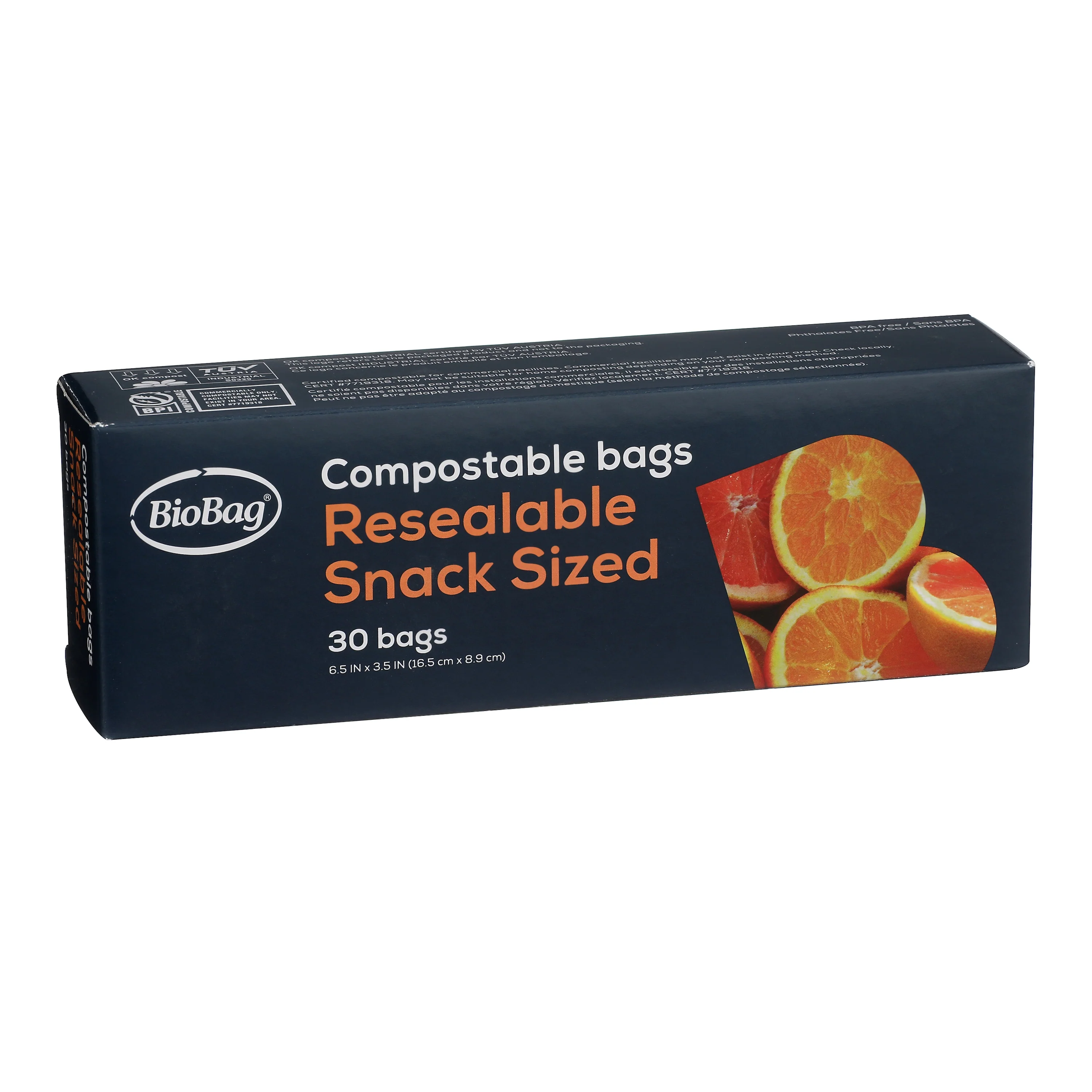 Pure BioBag Resealable Snack Bags Fast