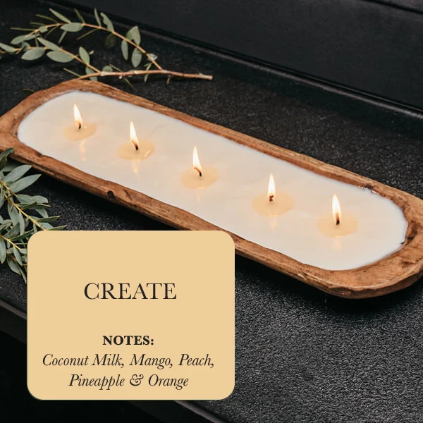 First-Class 5-Wick Dough Bowl Soy Candle - Create Easy-to-Use