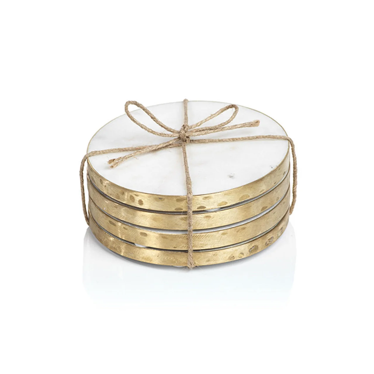 Selected Marmo Marble Round 4 Coasters Original