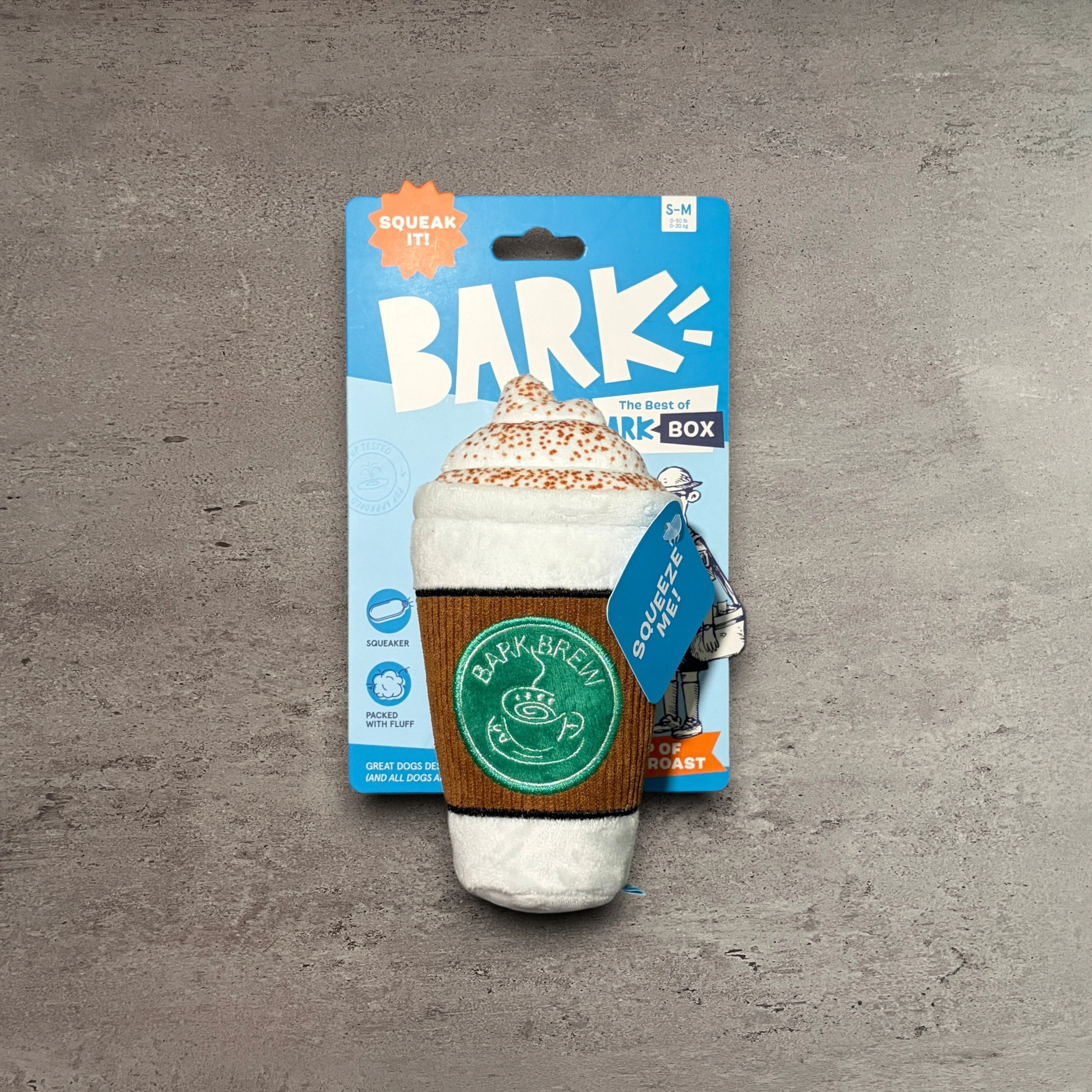 Practical BARK Cup Of Bark Roast Plush Dog Toy Healthy