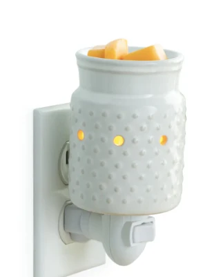 Elite Pluggable Classic Fragrance Warmer - White Hobnail Innovative