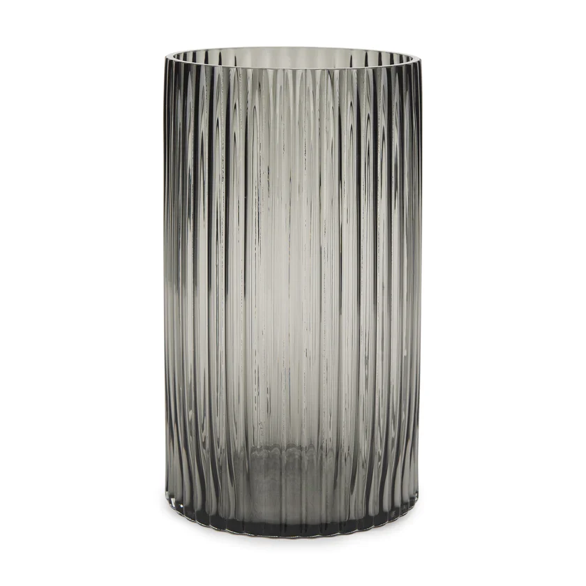High-End Dawn Tall Smokey Black Glass Vase Reliable