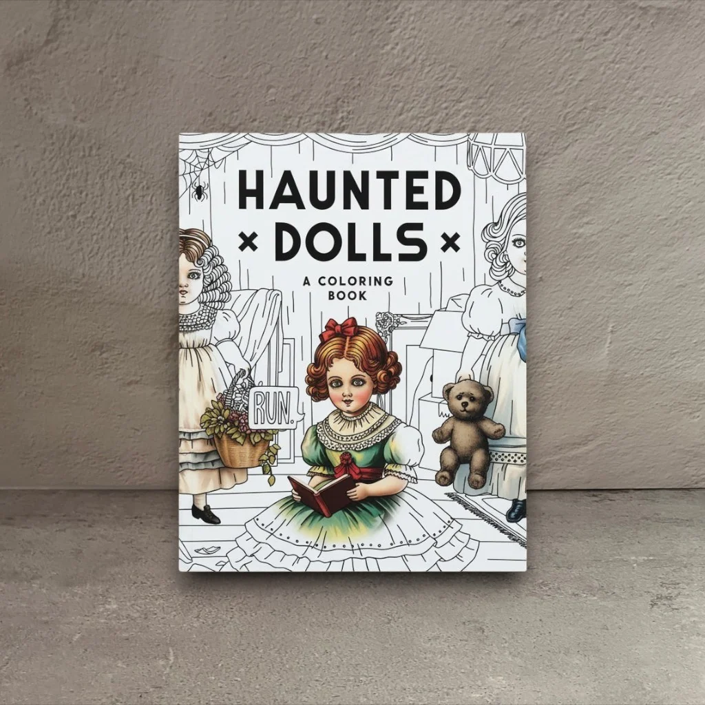 Certified Brass Monkey Haunted Dolls Coloring Book Pure