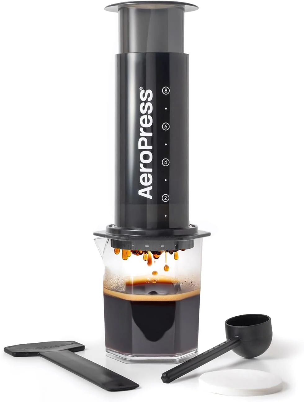 Excellent AeroPress XL Coffee Press – 3 in 1 brew method combines French Press Pourover Espresso. Full bodied Fashionable