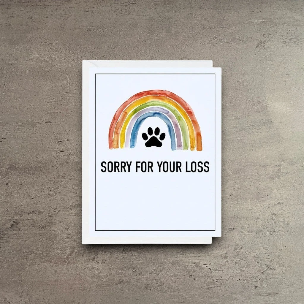 Reliable Sorry For The Loss of Your Pet Greeting Card High-Quality