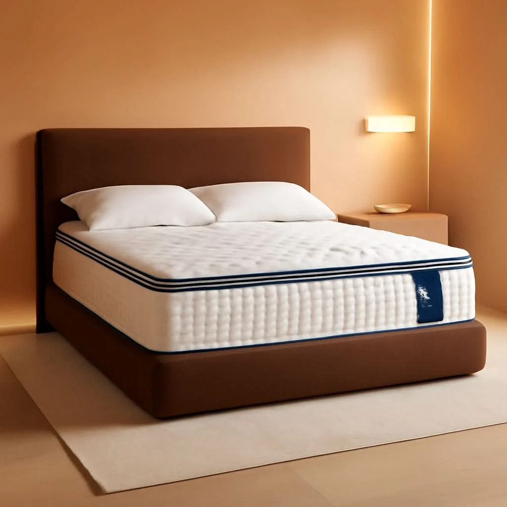 Eco-Friendly Queen Hybrid Memory Foam Mattress TwelveInch InBox Solid