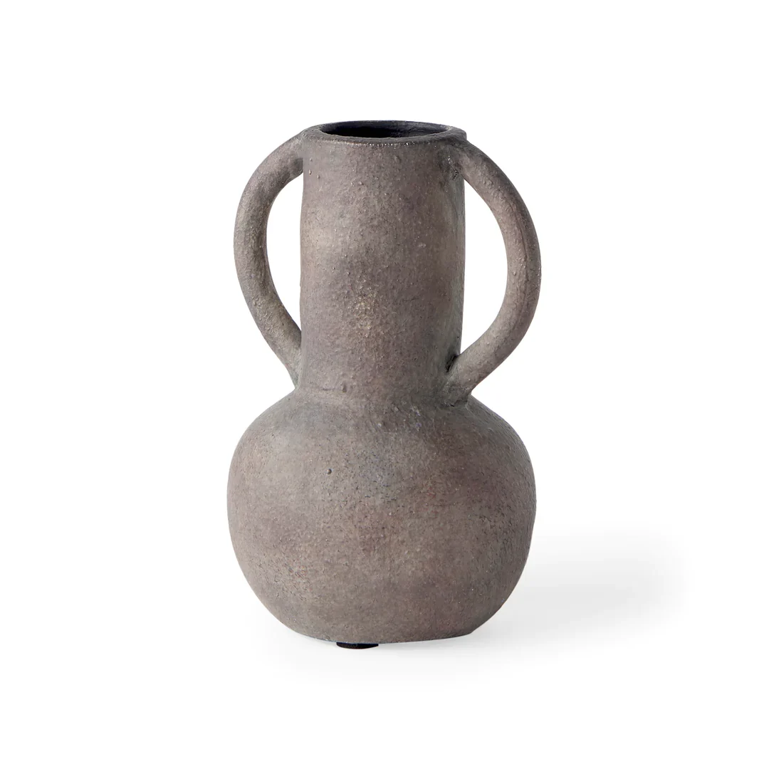 Breathable Armani 6.7H Brown-Gray Double Ear Vase Unique