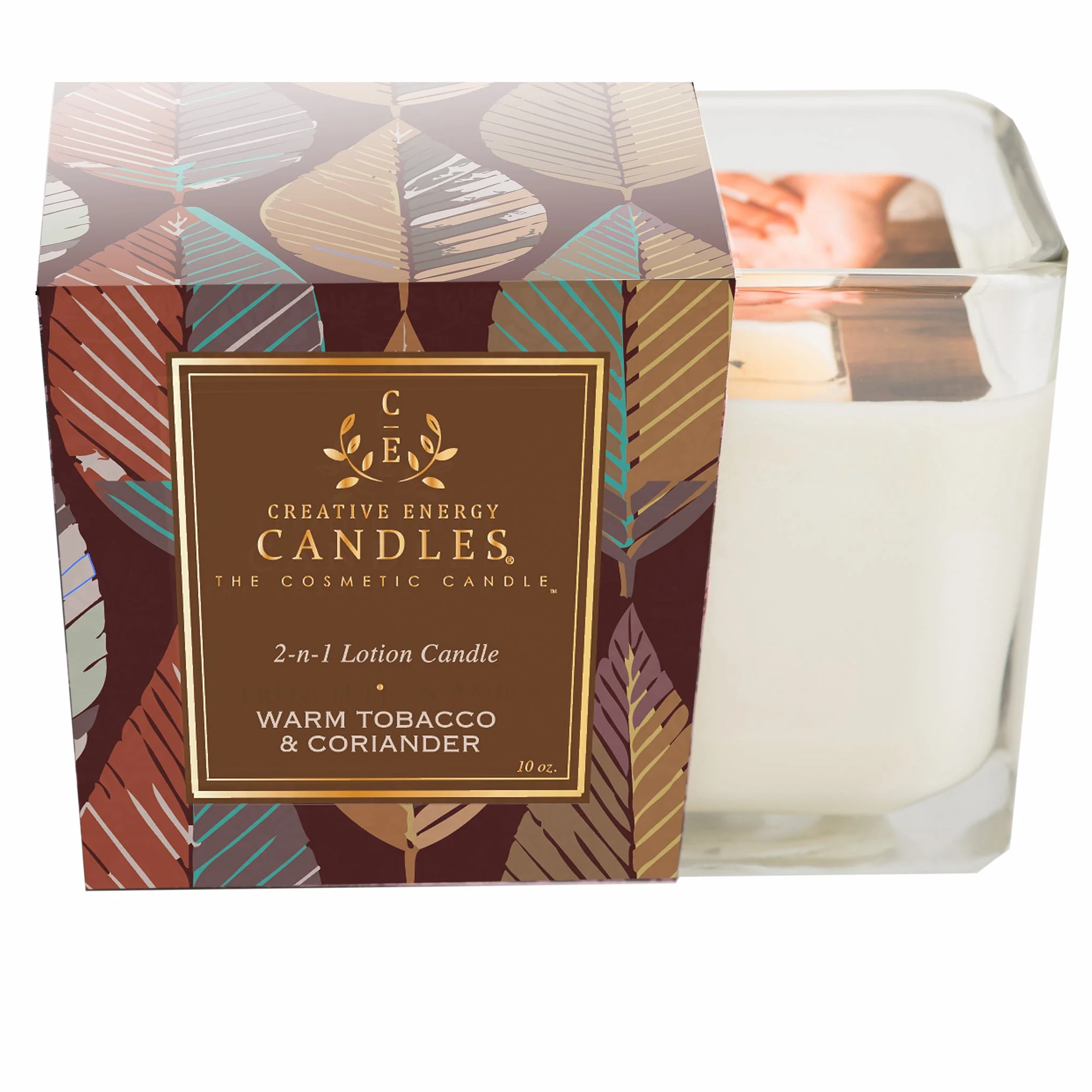 Authentic Warm Tobacco Coriander Soy Lotion Candle Convenient