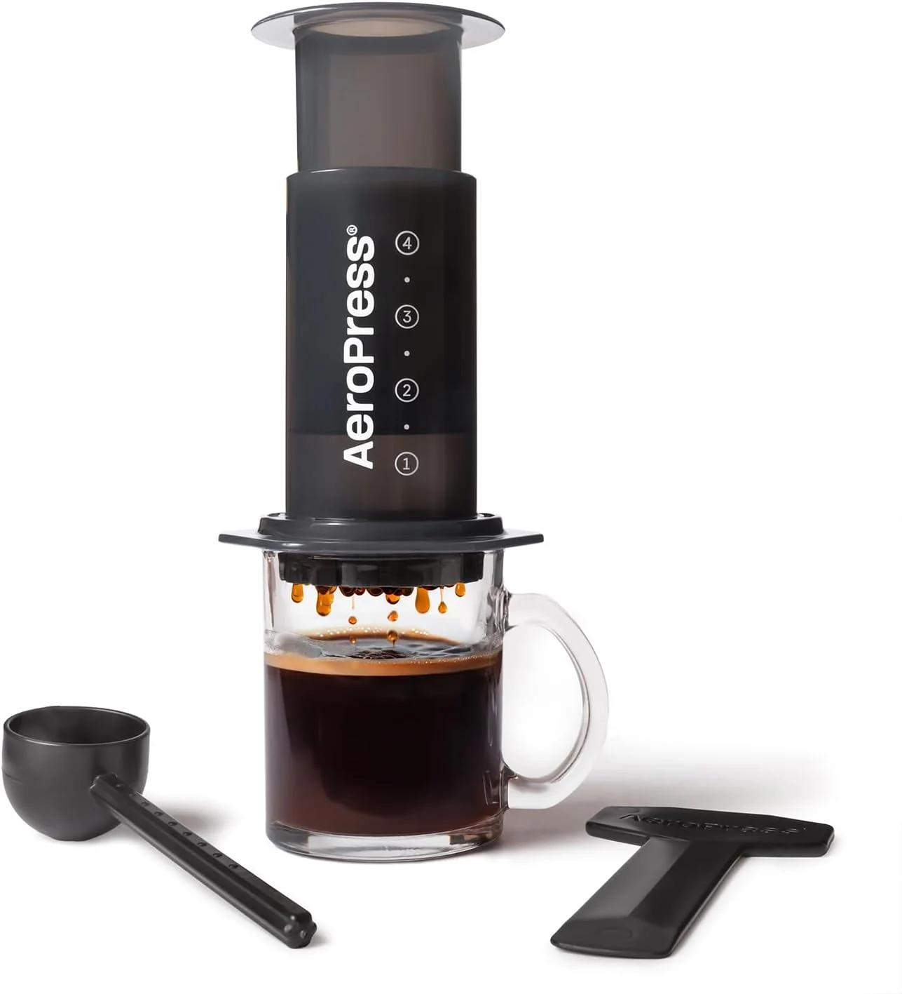 Environmentally Friendly AeroPress Coffee Press – 3 In 1 Brew Method Combines French Press Espresso Full Bodied Coffee Without Grit or Bitterness Sophisticated