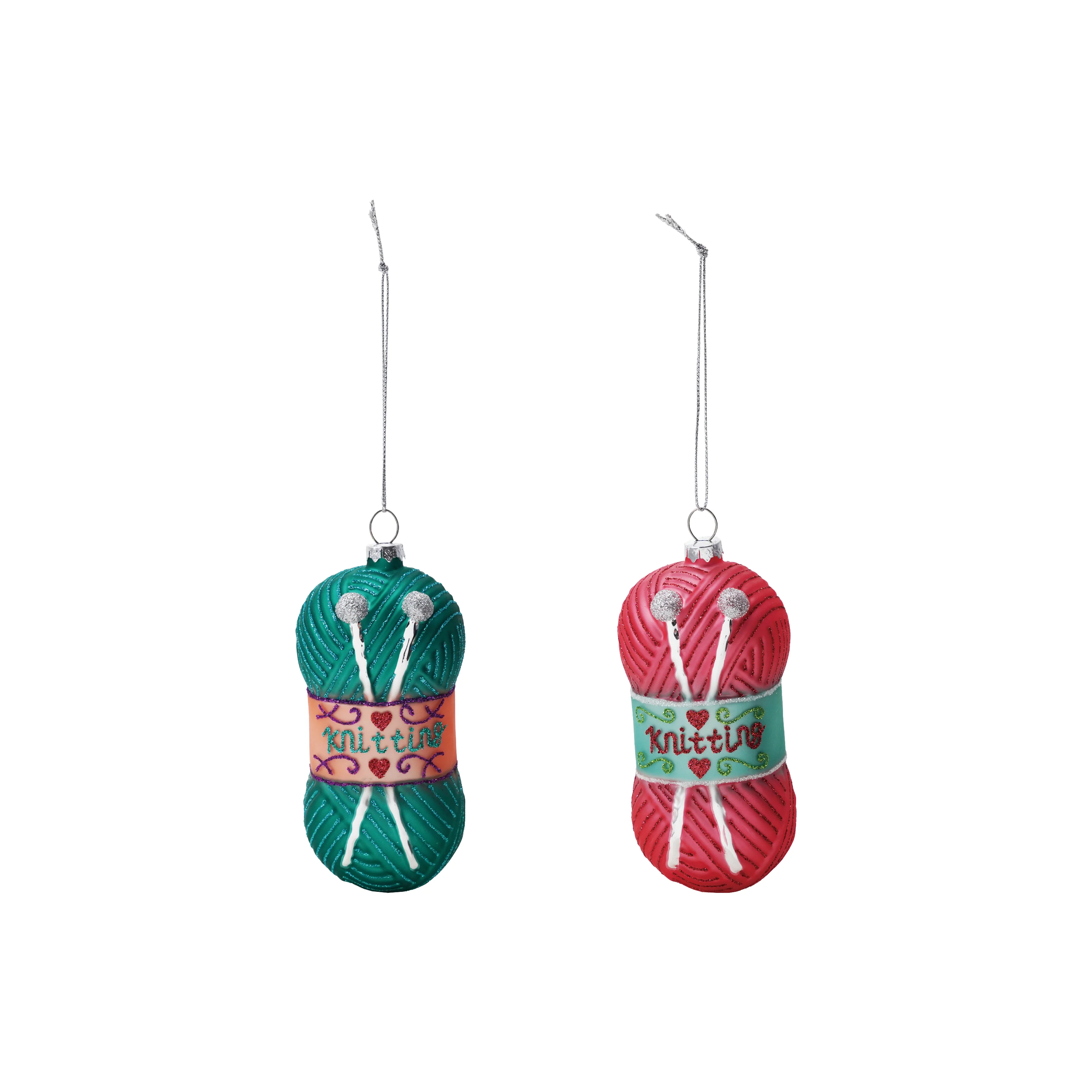 Solid Glass Knitting Ornament High-Quality